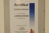Zertifikat "Shnitttechniken und Behandlung des eingewachsenen Zehennagels"